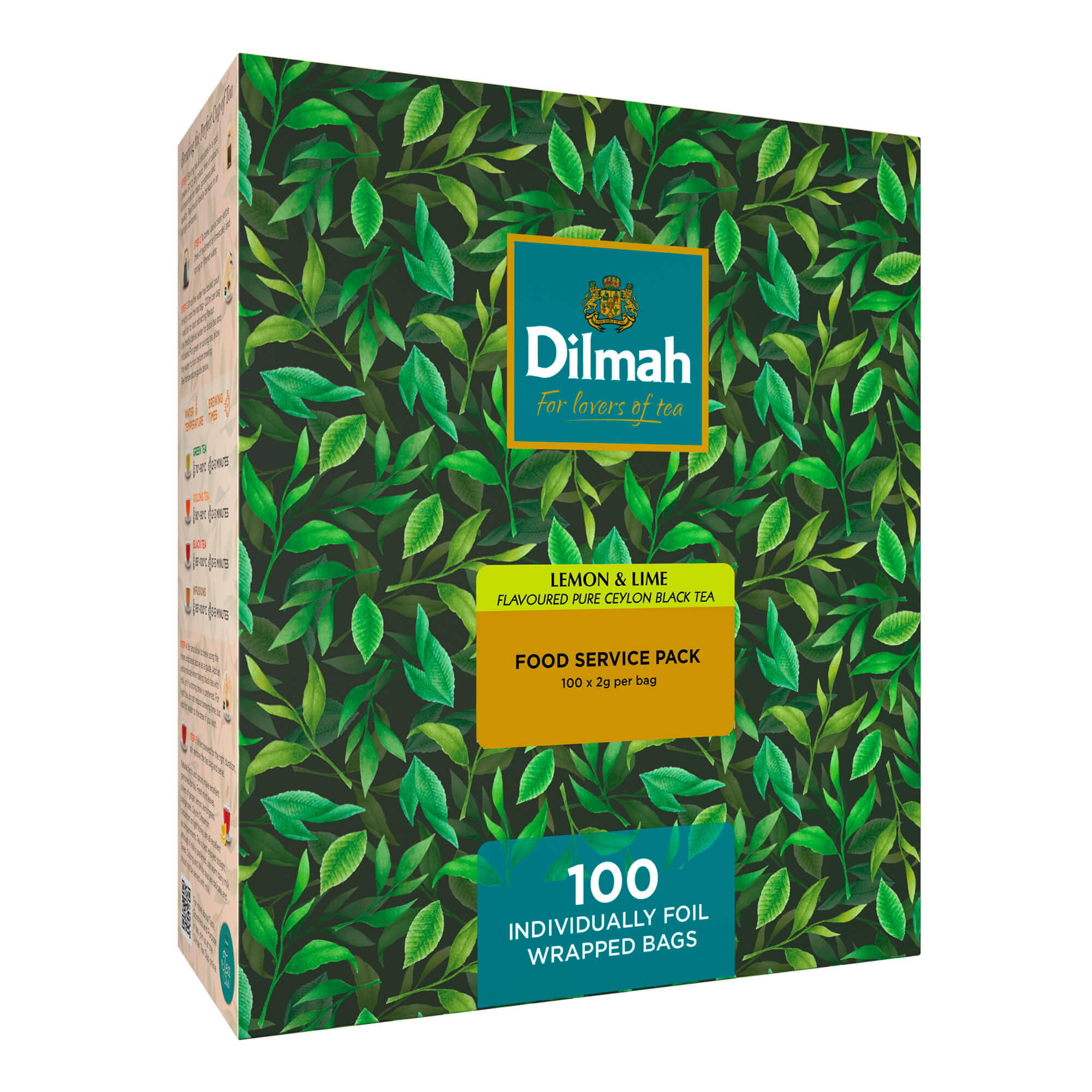 Dilmah Foodservice Lemon & Lime 100x2g