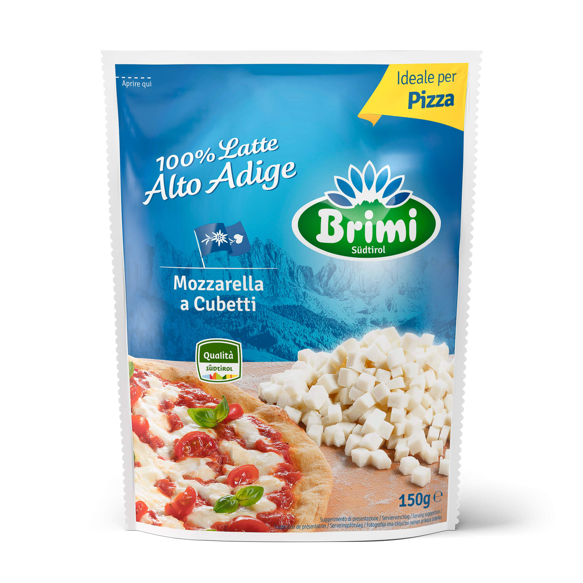 Brimi Mozzarella Fior di Latte kuutiot 150g