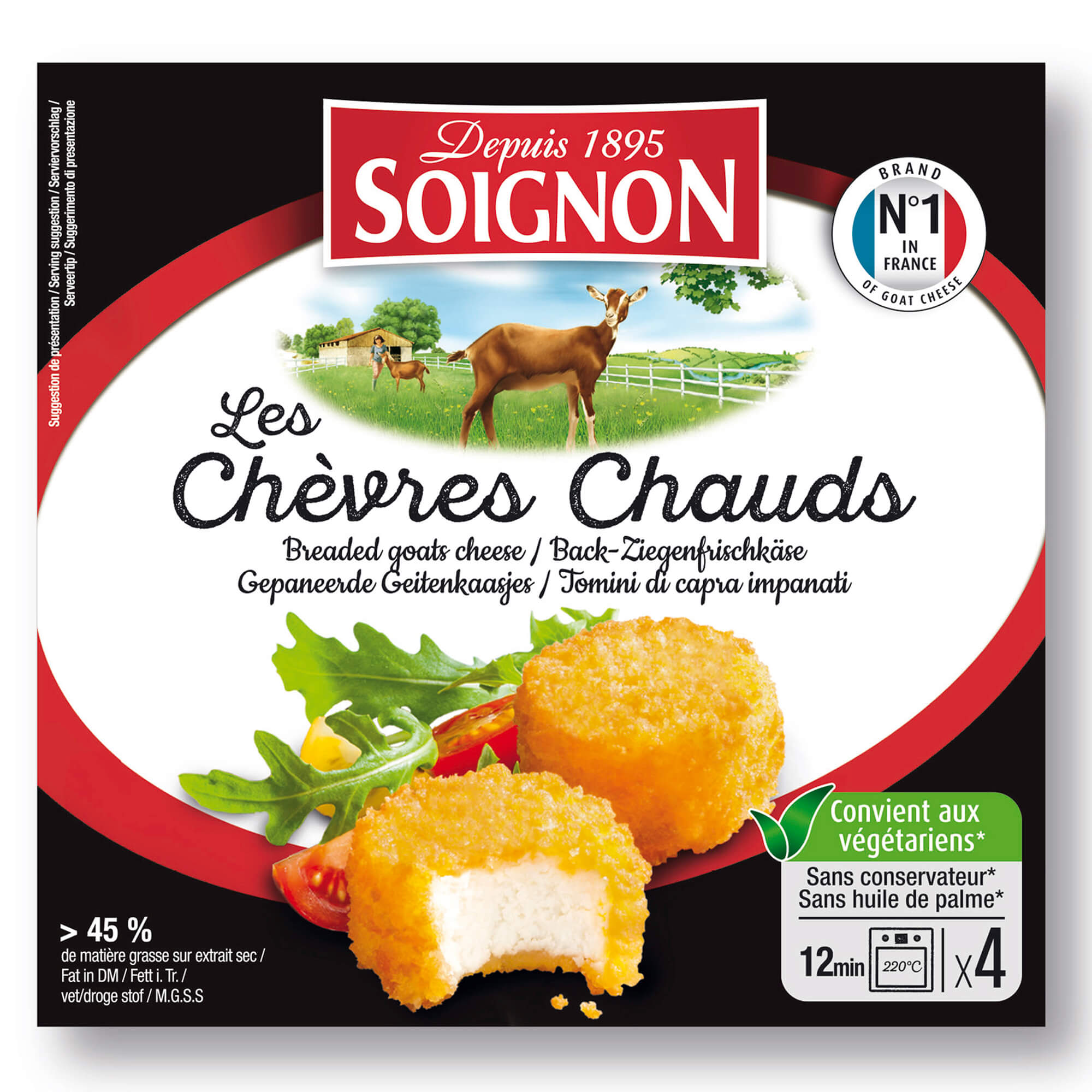 Soignon paneroidut vuohenjuustopalat 4x25g